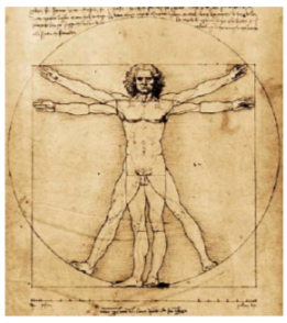 [color=#ff0000][b]L'uomo vitruviano dimostra le simmetrie umane[/b][/color]