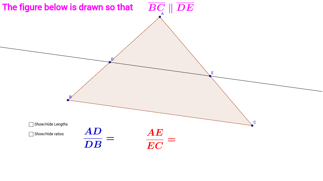 GeoGebra Applet