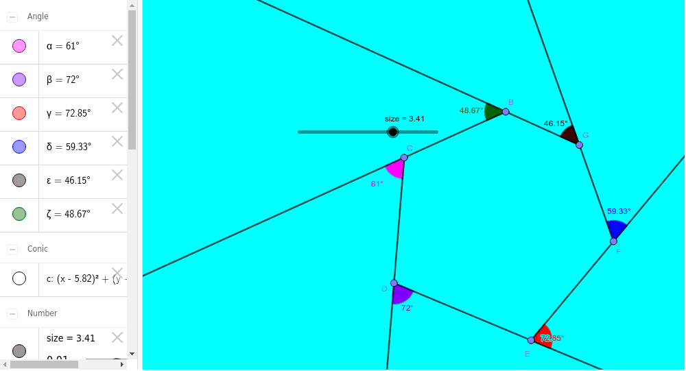Sum of Exterior Angles GeoGebra Sum of Exterior Angles GeoGebra