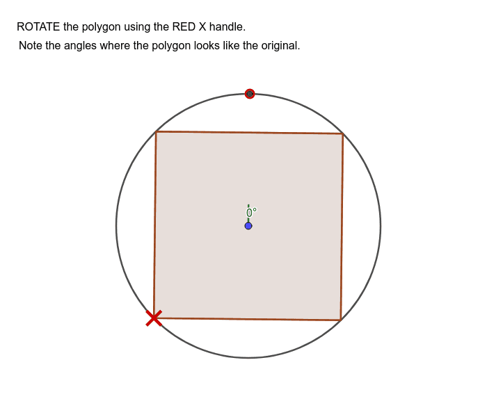 Square Rotational Symmetry GeoGebra