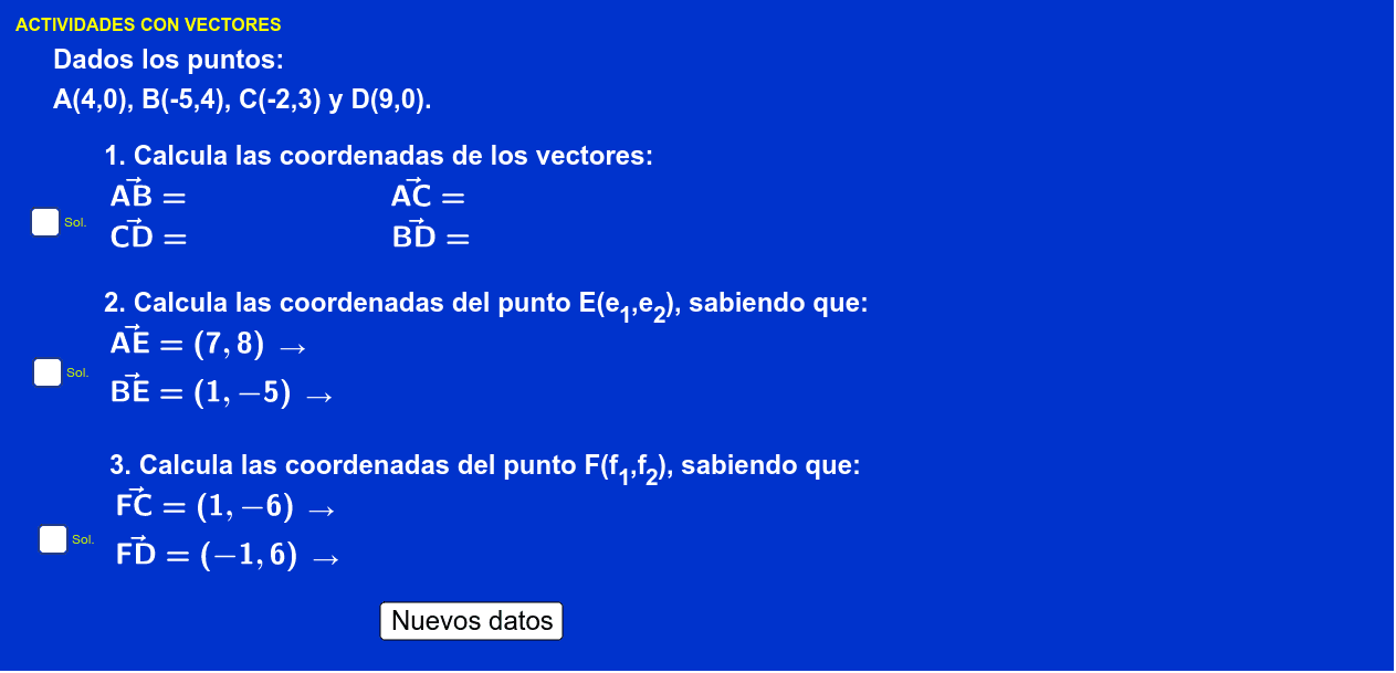 Actividades Con Vectores 4º Eso Geogebra Actividades Con Vectores 4º Eso Geogebra