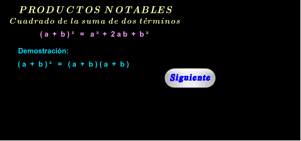Demostración ( haga click en "Siguiente" ).