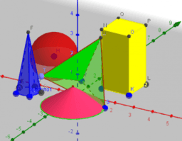 Cuerpos geométricos. Construcciones en vista 3D.