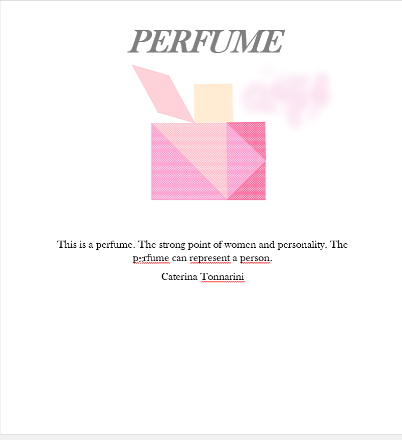 "Perfume"-Caterina Tonnarini