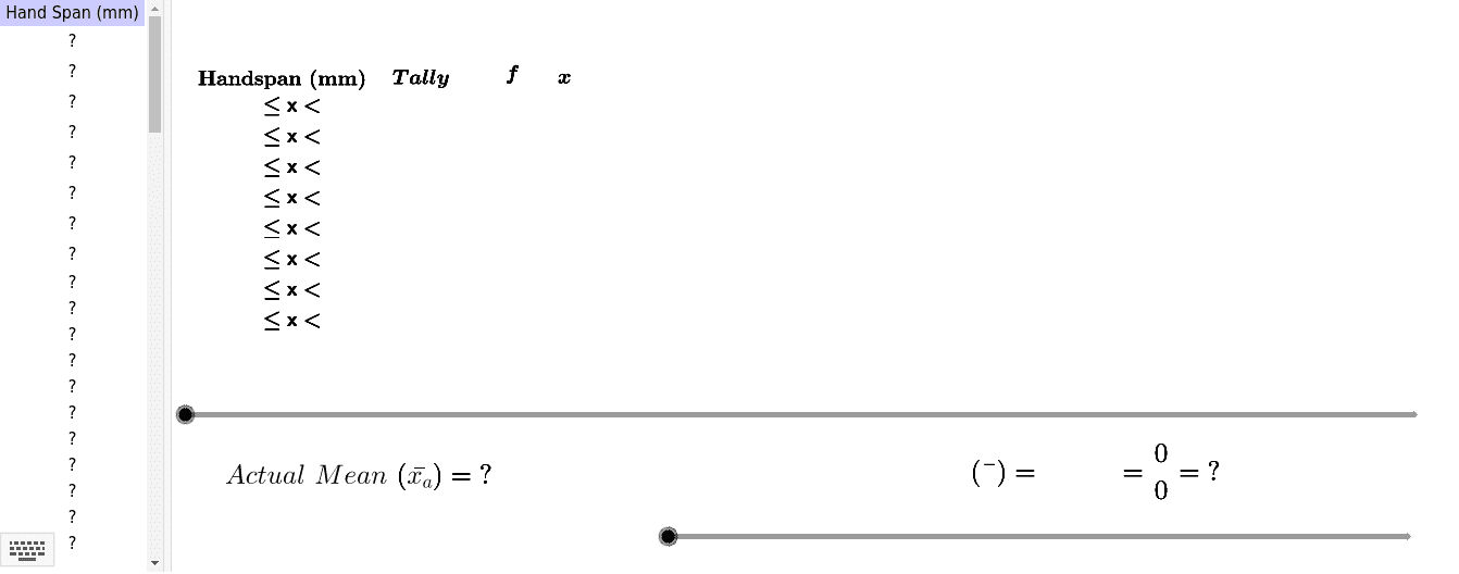 Use this applet to recap mean from a frequency table.