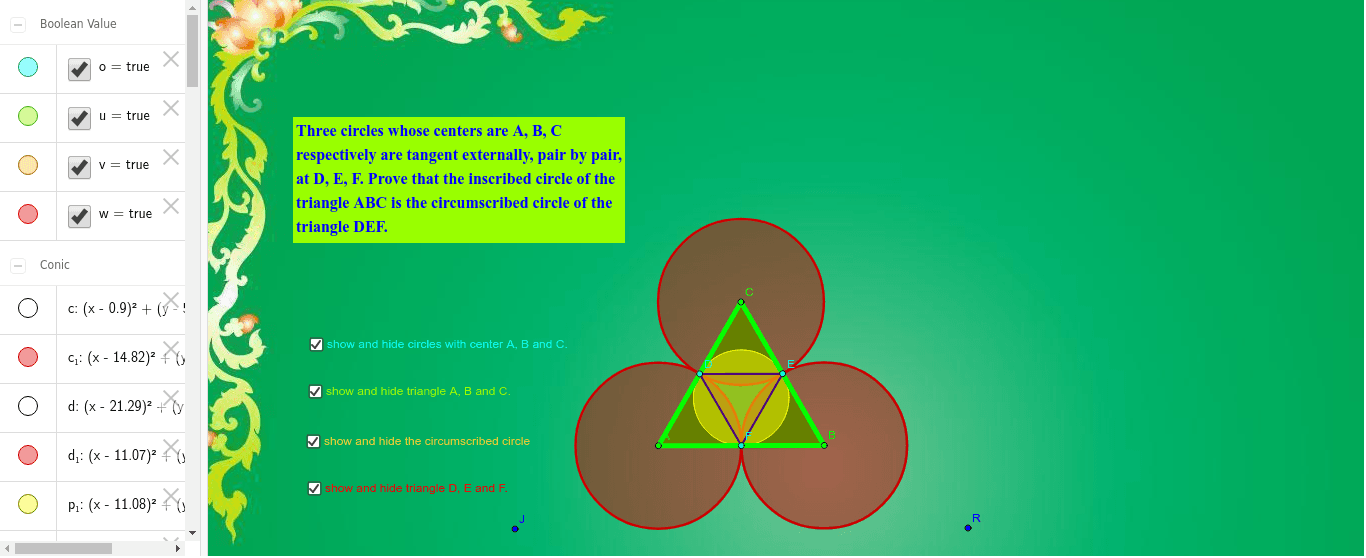 GeoGebra Applet