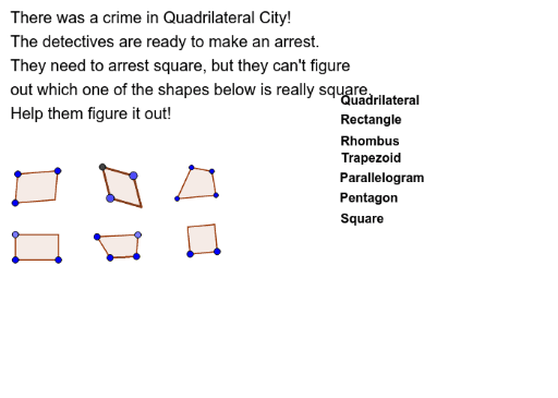 Square Detective – GeoGebra
