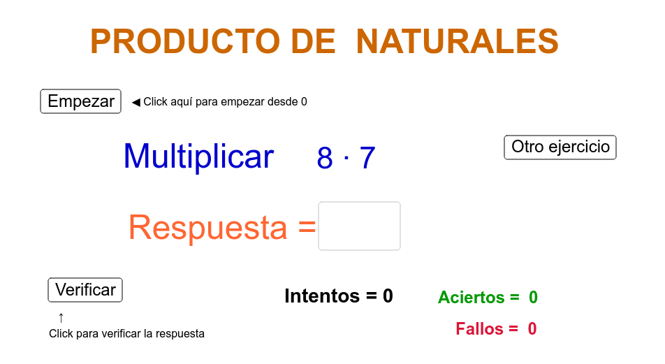 Producto de Números Naturales - GeoGebra
