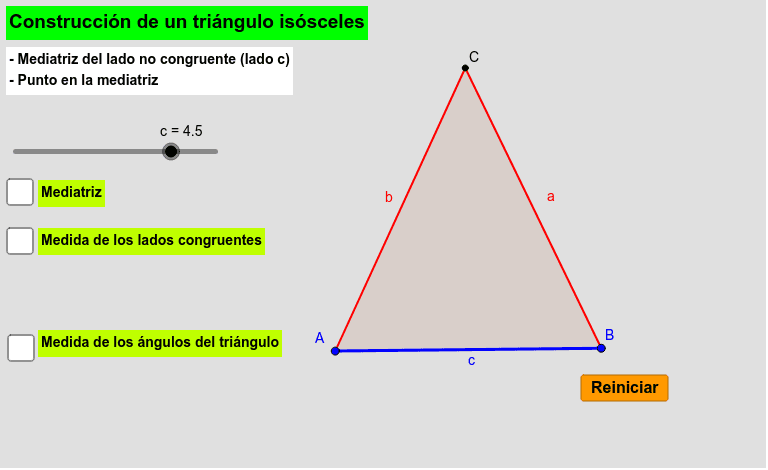 Construcción geométrica de triángulo rectángulo, triángulo