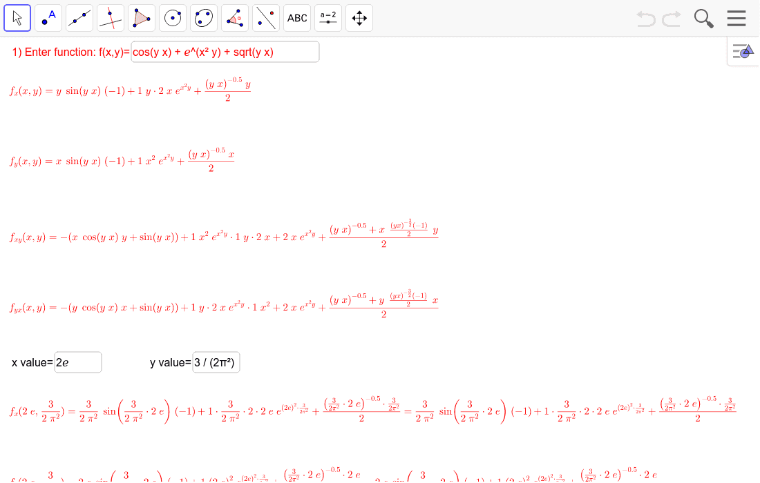 GeoGebra Applet