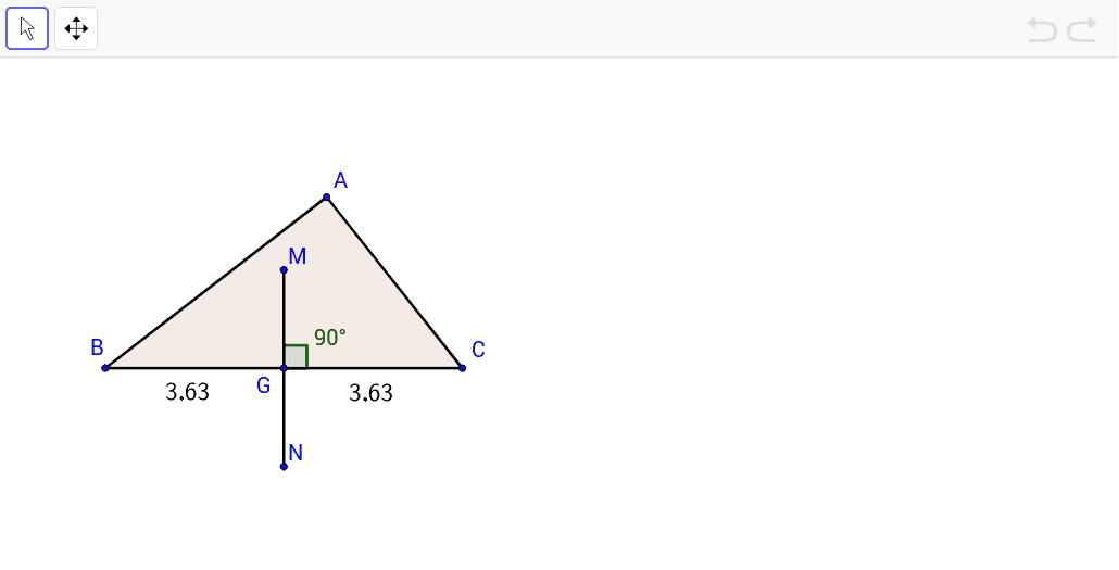 垂直平分線 Geogebra