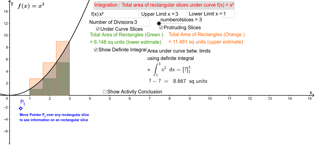 Integral deals area calculator