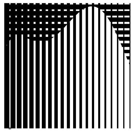 Vera Molnar Sainte Victoire En Noir Et Blanc Geogebra