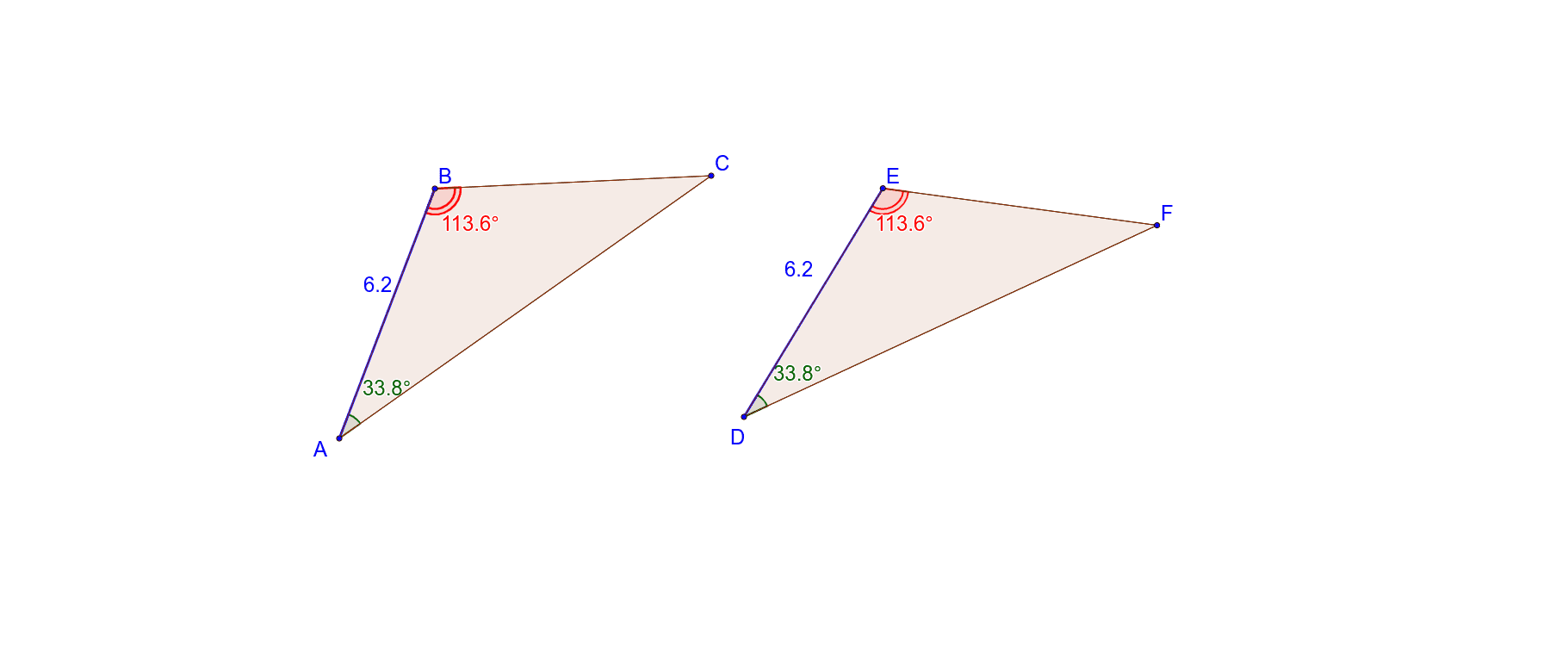 Congruent Triangles Exploration 6 GeoGebra