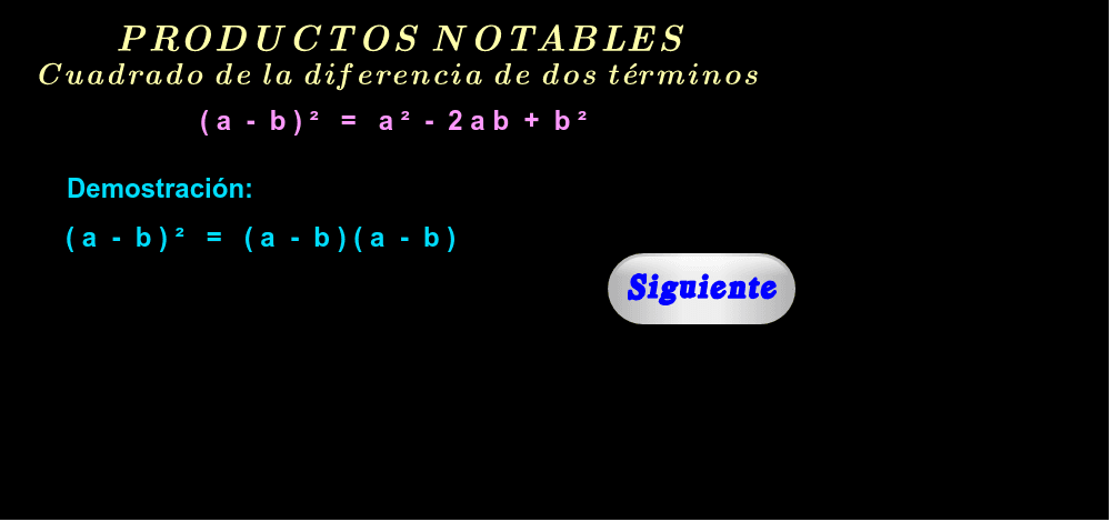Demostración ( haga click en "Siguiente" ).
