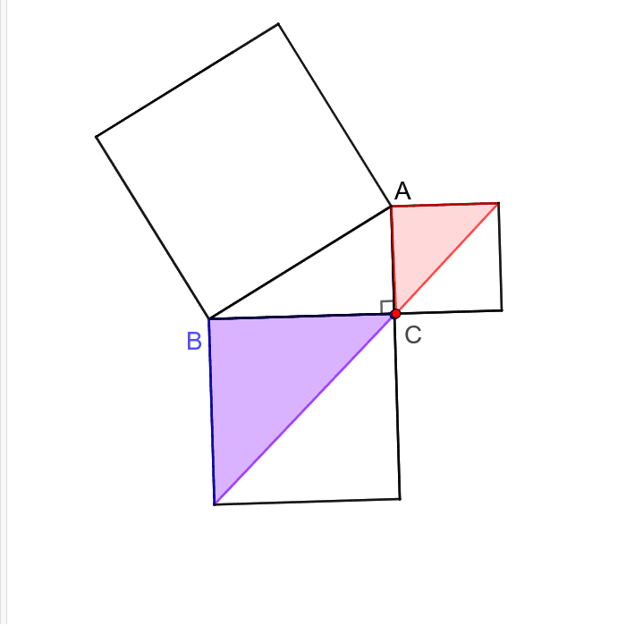 三平方の定理の証明 ユークリッドの証明 Geogebra