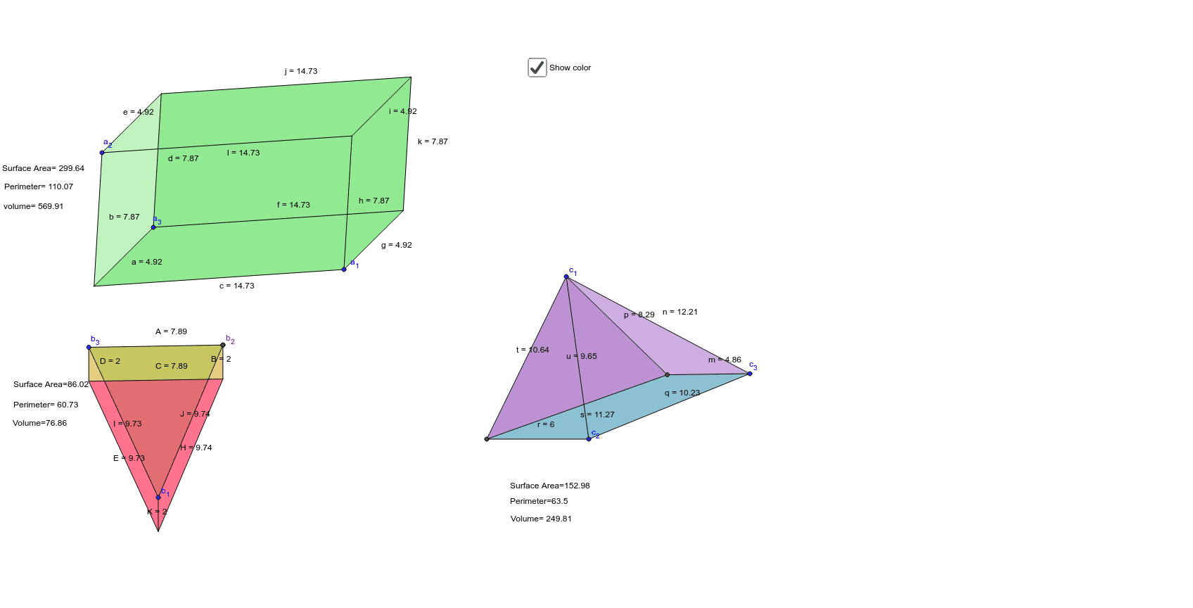 rectangular prism, triangular prism and pyramyd – GeoGebra
