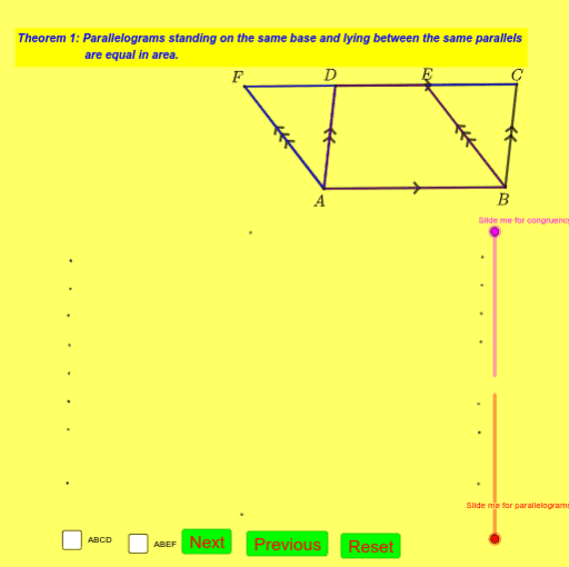 Geometry Area of Triangles and Quadrilaterals GeoGebra