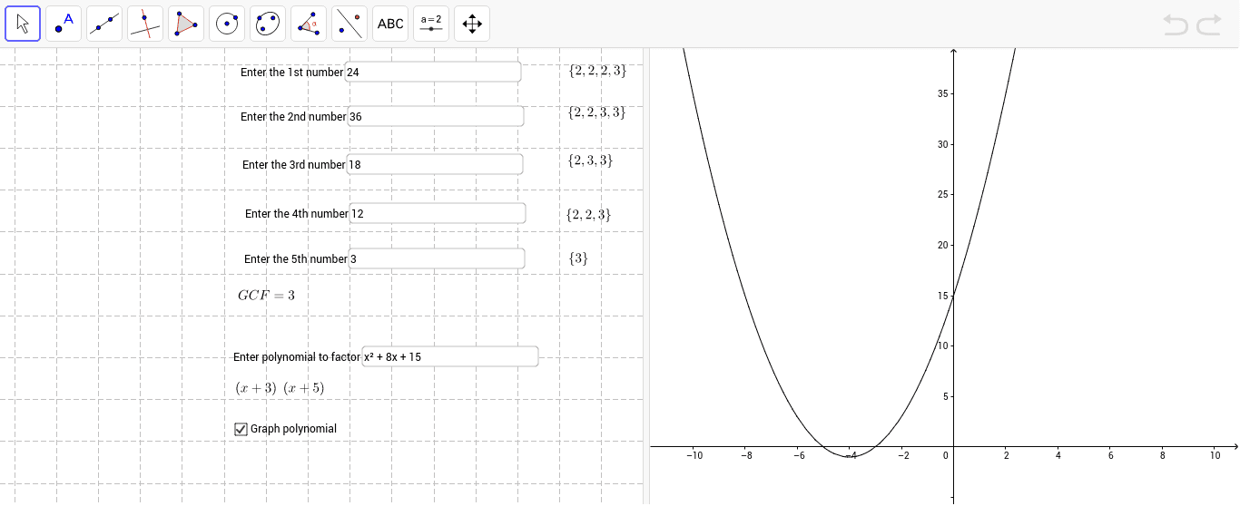 GeoGebra Applet