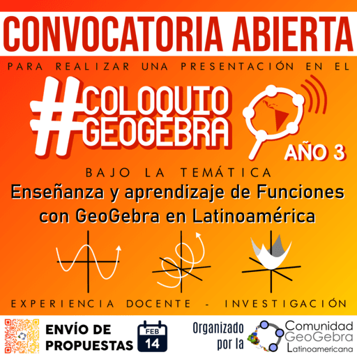 CONVOCATORIA ABIERTA Coloquio GeoGebra 2021-1