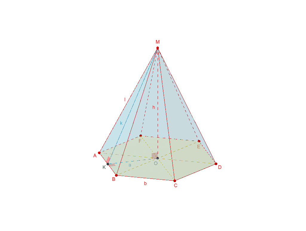 Hexagonal pyramid geogebra