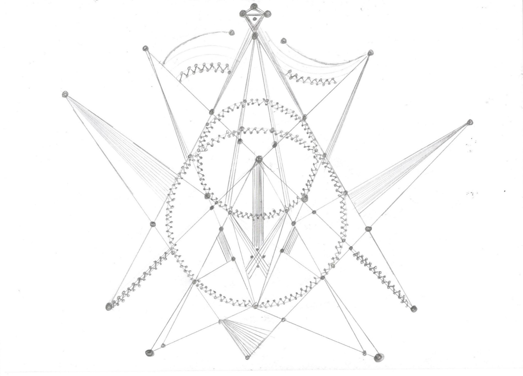 Fractal de dimensiunea 6-7D in care este reprezentat Pi de doua ori.