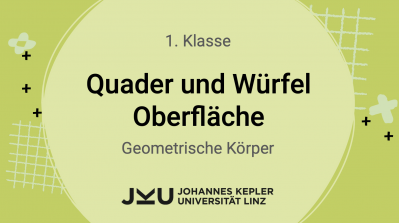 Quader und Würfel - Oberfläche
