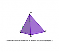 Intersections et sections dans l'espace 