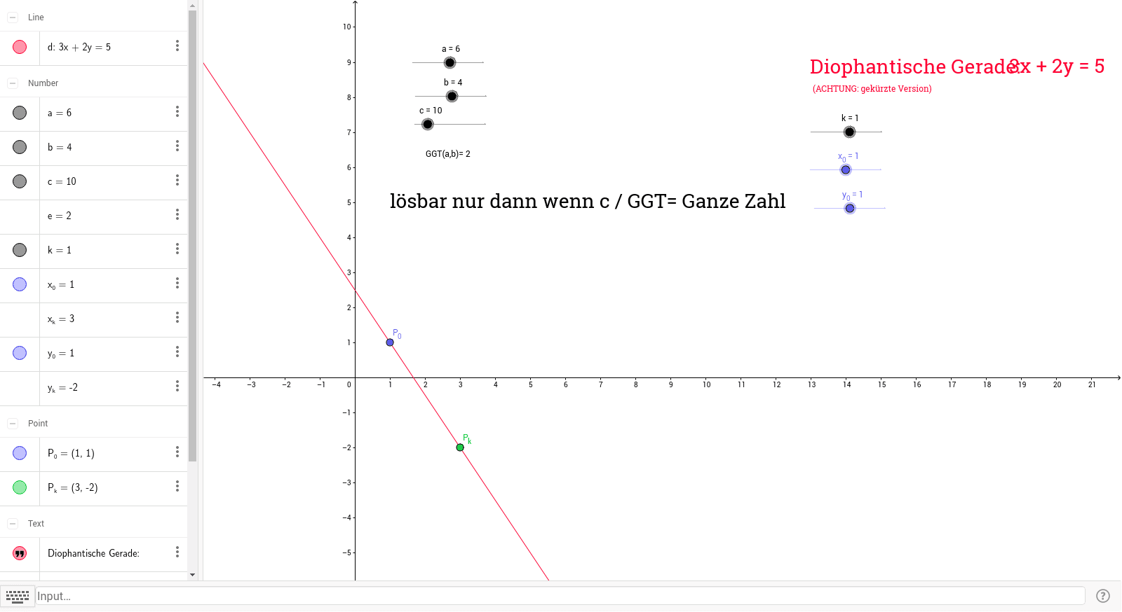 GeoGebra Applet