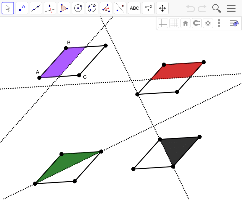 Rhombus Reflectional Symmetry