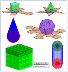 Poliedros y cuerpos redondos con geogebra