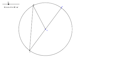 Inscribed Angle with Diameter – GeoGebra