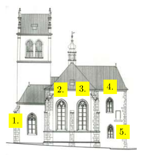 Kostel sv. Martina ve zdi - východ