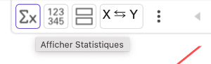 Faire afficher les statistiques 