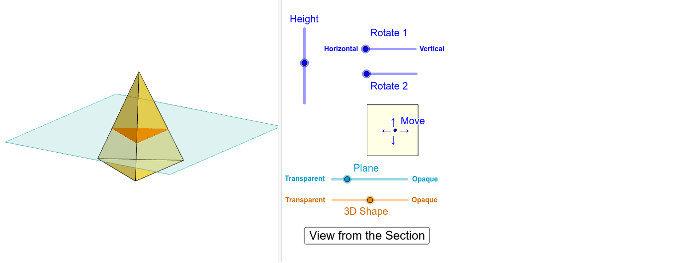 Slicing a triangular pyramid – GeoGebra Volume Of A Triangular Pyramid Formula