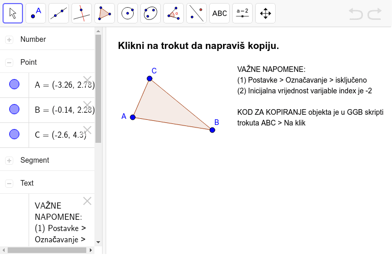 GeoGebra Applet