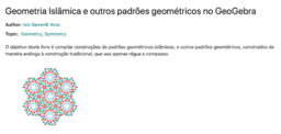 Mosaicos no GGB: Construção, Impressão 3D e Corte a Laser 