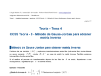 CCSS Teoría - 8 - Método de Gauss-Jordan para obtener matriz inversa.pdf