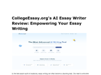 CollegeEssay.org's AI Essay Writer Review_ Empowering Your Essay Writing.pdf