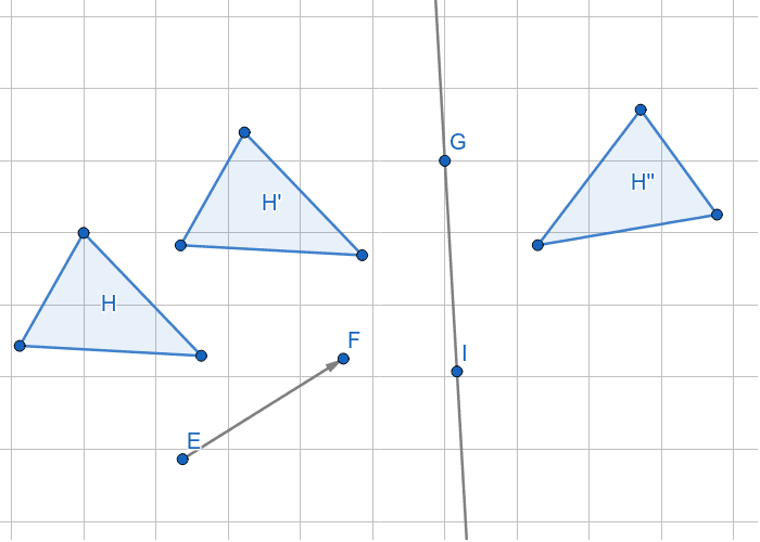 5. List the sequence of rigid motions that map figure H to figure H"