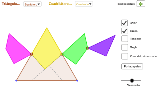 Puzles de Triángulos y Cuadriláteros GeoGebra