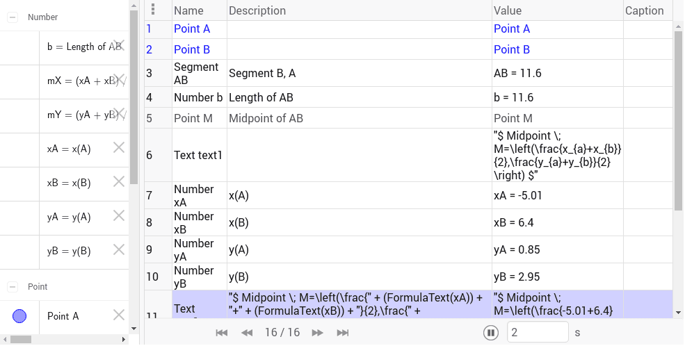 GeoGebra Applet