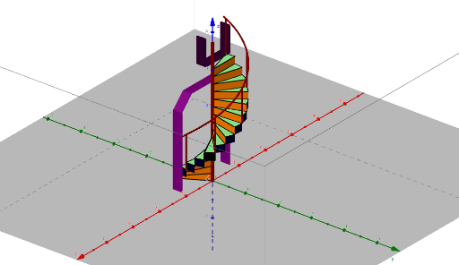 Escalera de caracol – GeoGebra
