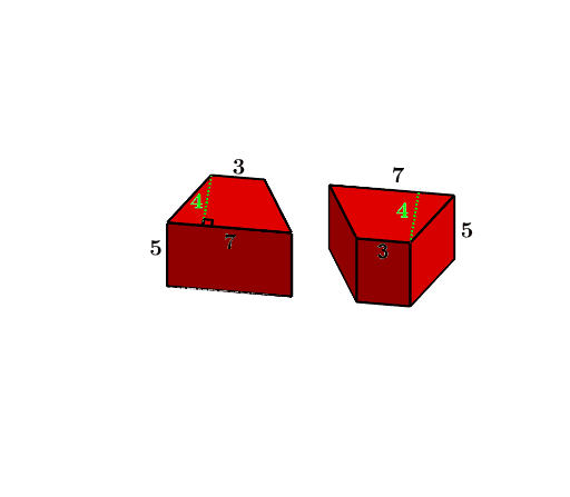 四角柱算體積 可以切開 Geogebra