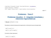 Problemas resueltos - 4 - integrales inmediatas y relaciones trigonométricas.pdf