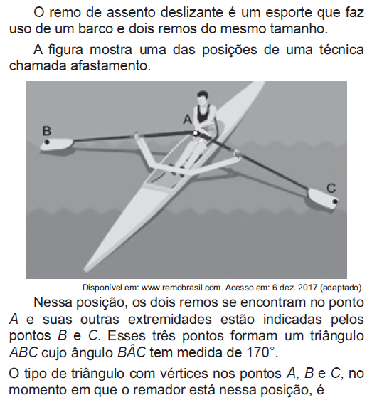 Aplicação no ENEM - 2018