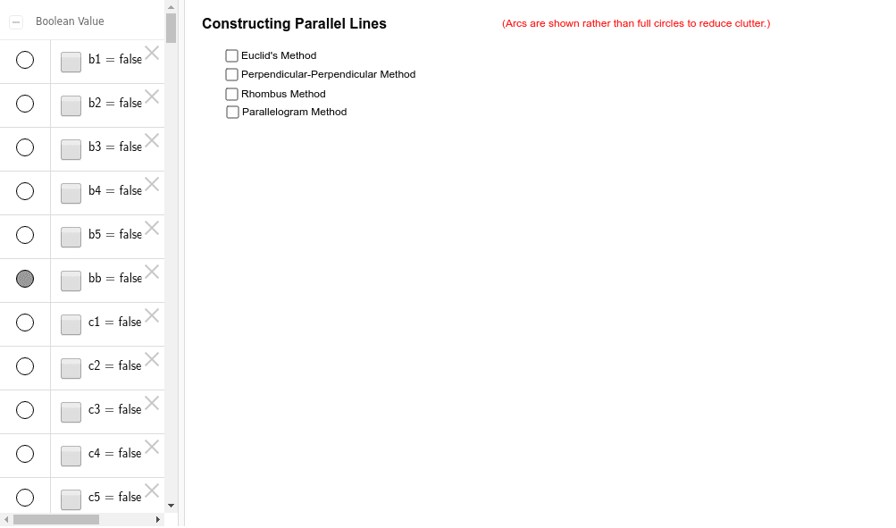 Example of Two Levels of Radio Buttons