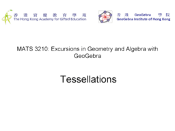 MATS3210-3 Tessellations