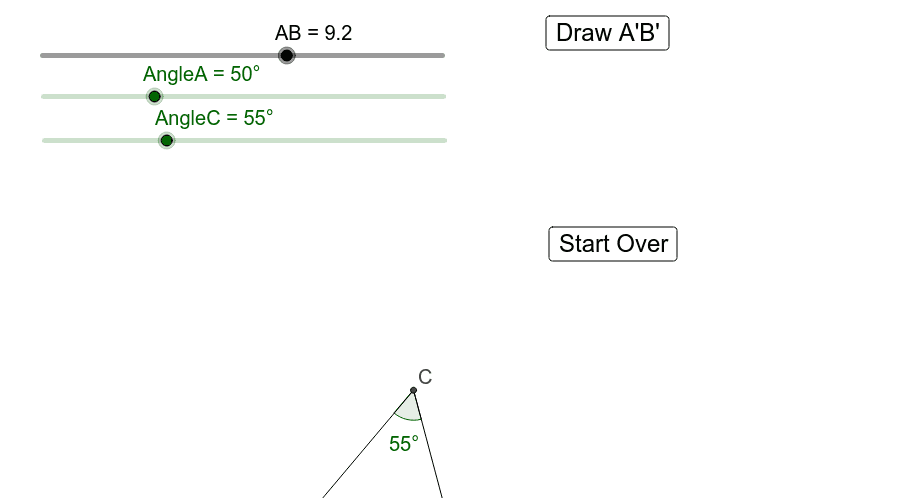 SAA Triangle GeoGebra