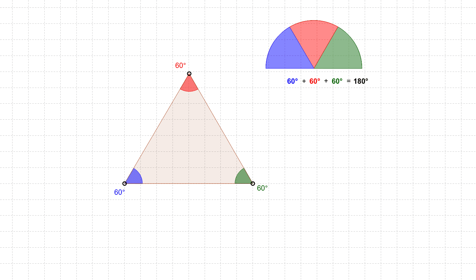 Sum Of Angles Of Triangle Geogebra